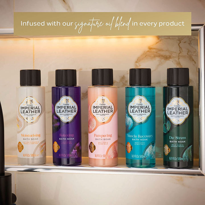 Relaxing Bath Soak, Lavender & Wild Iris, Rich & Creamy Bubble Bath, Gentle Skin Care, Bulk Buy, Pack of 4 X 500Ml