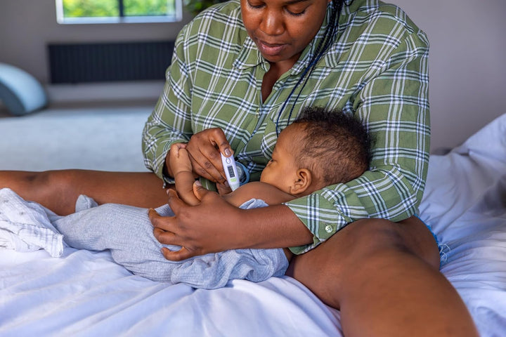 PROTECT Healthcare Kit for Baby - 3Pcs Room and Bath Thermometer, Nasal Aspirator, Body Digital Thermometer – Essential Newborn Baby Health and Safety