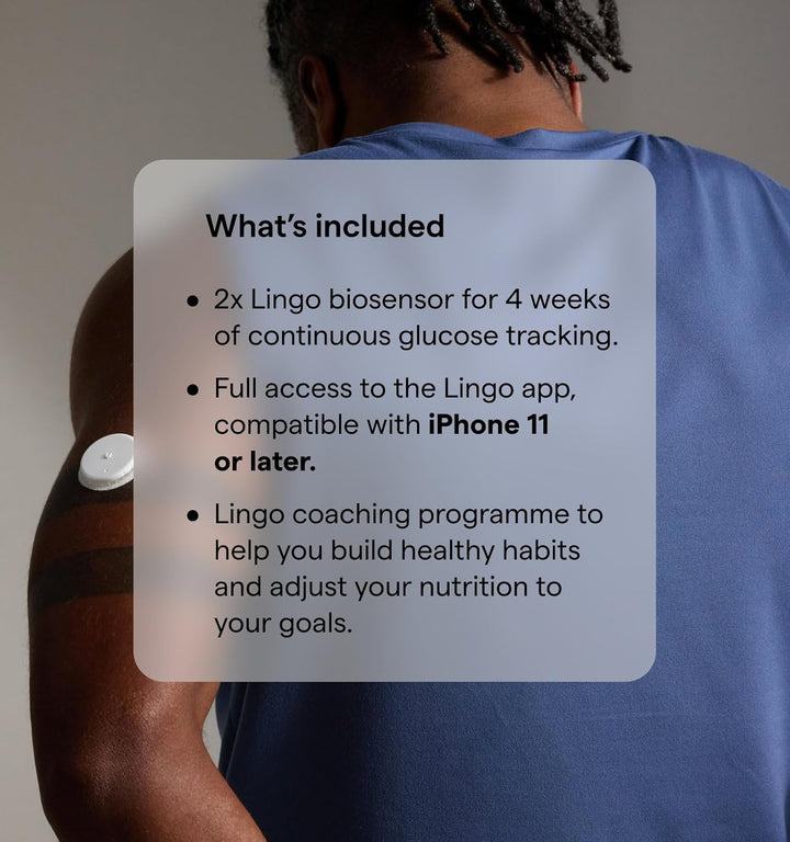 by Abbott | 2-Week CGM | Wearable Glucose Tracker | See Your Glucose Response to Food, Exercise, Sleep| Continuous Glucose Monitor & App to Support Your Health Goals | for Iphone & UK Only