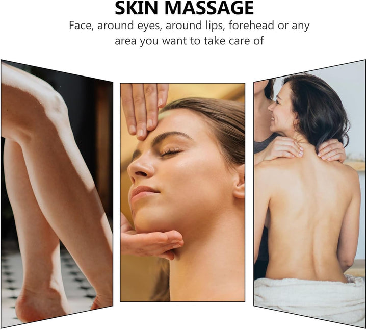 2Pcs Natural Jade Gua Sha Massager for Face Massage Therapy Smooth Scraping Boards Skin-Friendly Firming Tool to Enhance Skincare Absorption and Muscle Relaxation