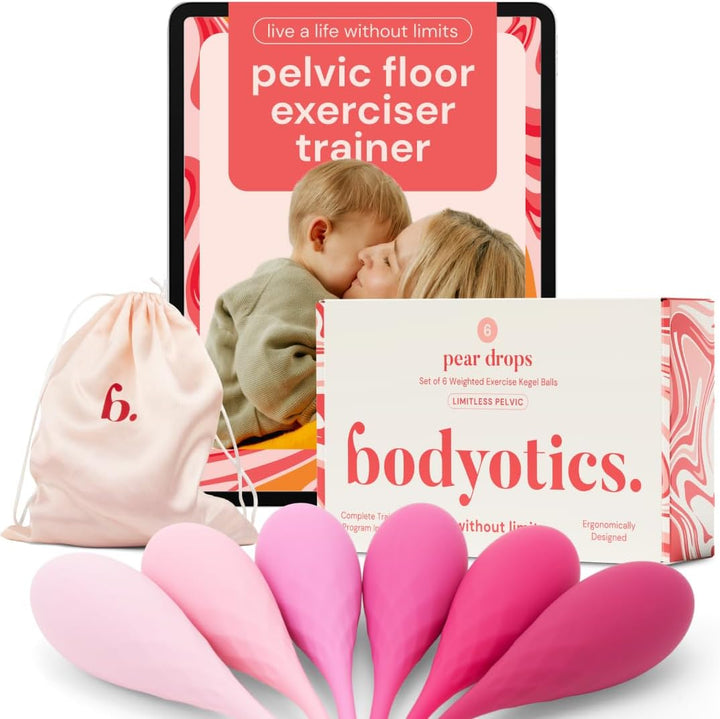 Pelvic Floor Trainer for Women - Complete Kegel Training Set - 6-Piece Set for Beginners