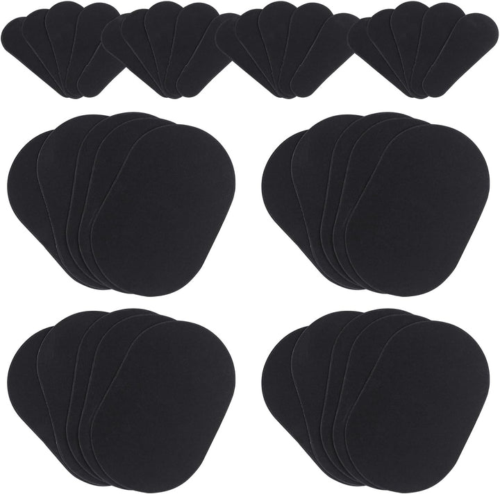 Exfoliating Hair Removal Pad Set - 40 Buffer Pads with 2 Holders - Smooth Skin on Legs, Arm, Face, Top Lip - Depilation for Unwanted Hair