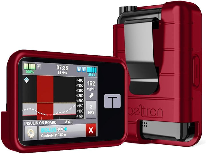 Protective Case for Tandem T:Slim X2 Pump with Built-In Metal Belt Clip (Strong & Durable Case for Tandem Diabetes Care Tslim X2 Insulin Pump) - Blue