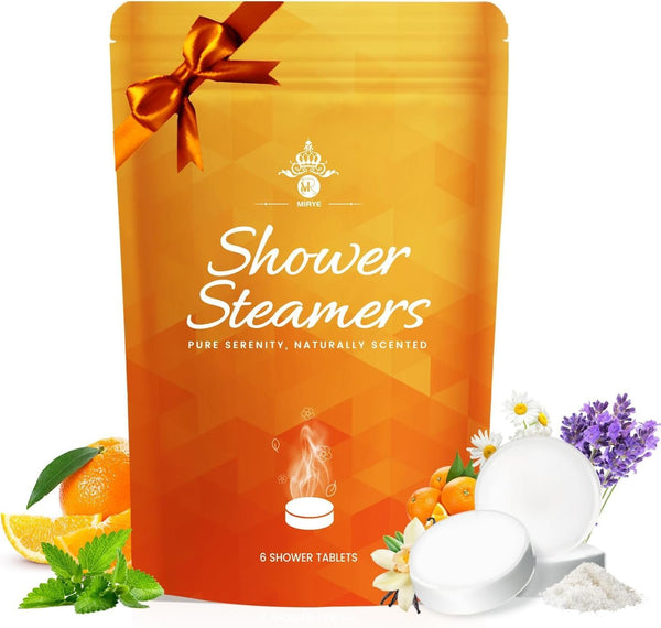 Aromatherapy Shower Steamers: 6Pack Unique Shower Bombs. Ideal for Birthdays, Christmas Stocking Stuffers Gifts—They Release Fragrant Scents for Spa-Like Relaxation and At-Home Self-Care.