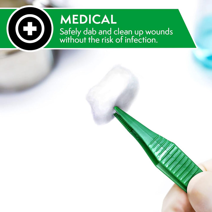 First Aid Disposable Plastic Tweezers 12.5Cm - Box of 20