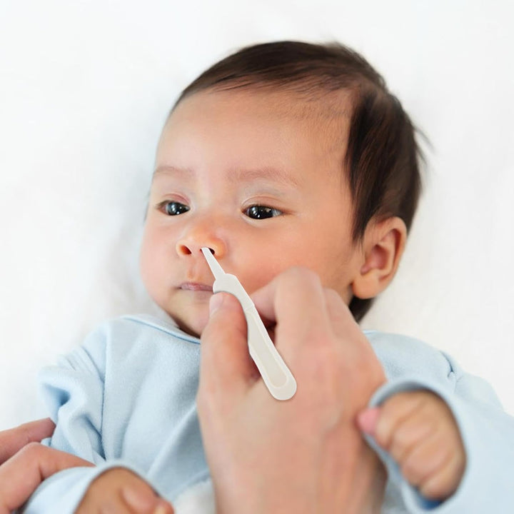 Booger Remover for Toddler - Nose Cleaning Tweezers, Nose Cleaning Tools, Gentle and Saferound-Head Ear Nose Navel Clean Tool,Safe & Easy Booger Picker Tweezers with Transparent Lid for Children, Kid