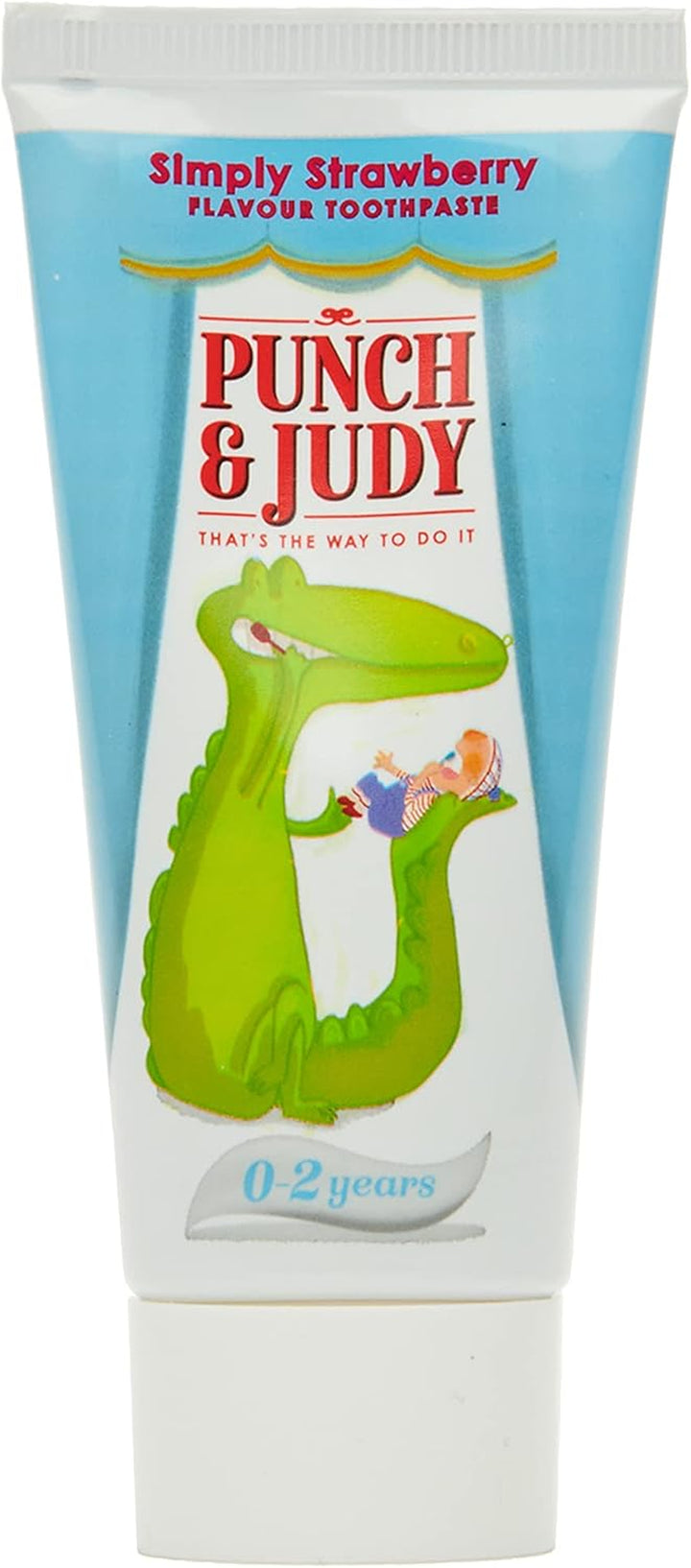 Punch & Judy Kids Toothpaste - Baby Strawberry Flavour, 0-2 Years, Fluoride, Sugar Free 50Ml (Pack of 1)