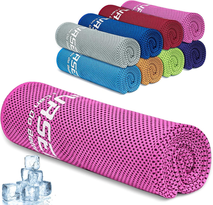 Cooling Towel, Cooling Towels for Neck,40 Inch X 12 Inch Ice Towel for Instant Cooling Relief, Soft Breathable Chilly Towel, Perfect Yoga, Golf, Sports, Gym, Workout, Athletes Towel