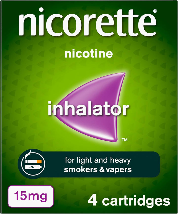 15Mg Inhalator Nicotine 4 Cartridges (Stop Smoking Aid)