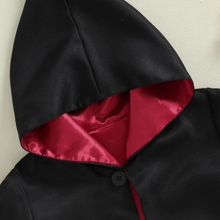 Kids Toddler Baby Girl Boy Wizard Costume Long Sleeve Hooded Robe Infant Halloween Outfits