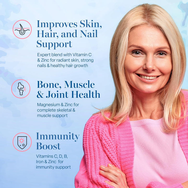 Menopause Supplements Perimenopause Supplements 1 Month Supply - Daily Support for the Early Stage of Menopause – 60 Capsules - Includes Ashwagandha, Vitamins and Red Clover