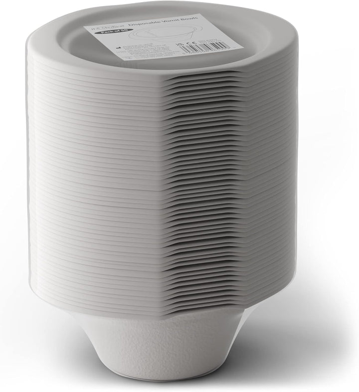 Disposable Pulp Sick Bowls – Pack of 50