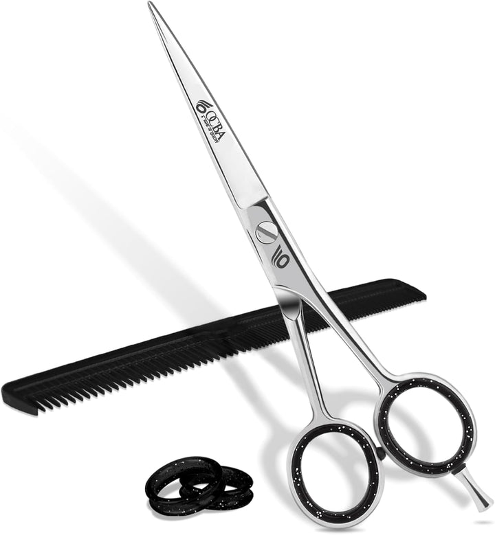 Professional 6" Hairdressing Scissor Sharp Hair Cutting Scissors for Barbers Hairdressers & Stylists Beard & Haircut Scissors for Men & Women (Classic Scissor)
