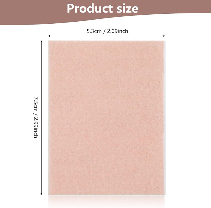 12 Pcs Moleskin Tape Blister Plasters for Foot 7.5 X 5 Cm Flannel Adhesive Pads Moleskin Blister Prevention Cushions and Pads for Heel, Toe, Pain Relief