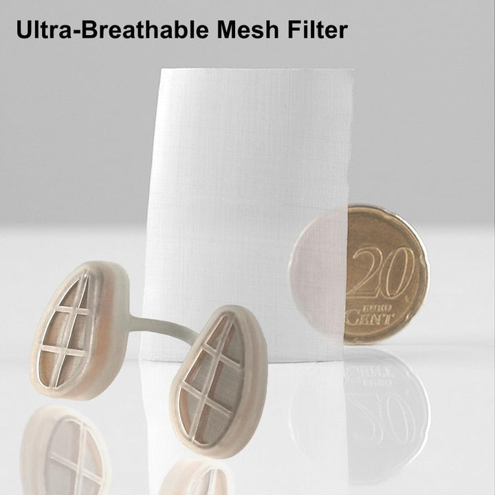 Ultra-Breathable Nasal Filters with 12 Pairs of Replacement Filters(Narrow, Medium, 3 Pack)