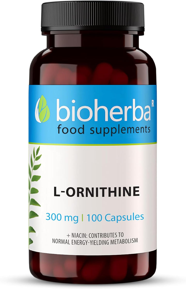 L-Ornithine 300 Mg – 300 Capsules | Pure Amino Acid Supplement for Active Nutrition by