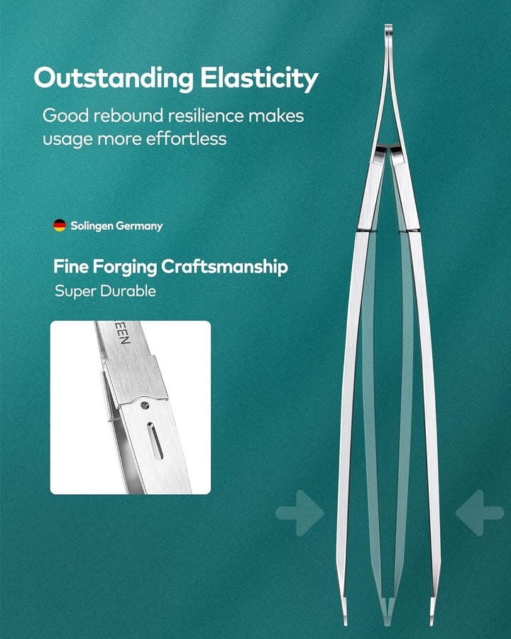 Tweezers for Women Facial Hair, Professional Precision Eyebrow Tweezers for Women and Men, Stainless Steel Slanted Hair Removal Eyebrow Plucker Tweezer