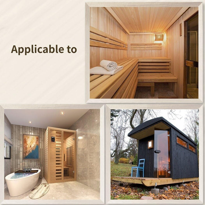 Elegant Handmade Cedar Sauna Bucket and Ladle, 1 Gallon Wooden Sauna Bucket with Plastic Liner