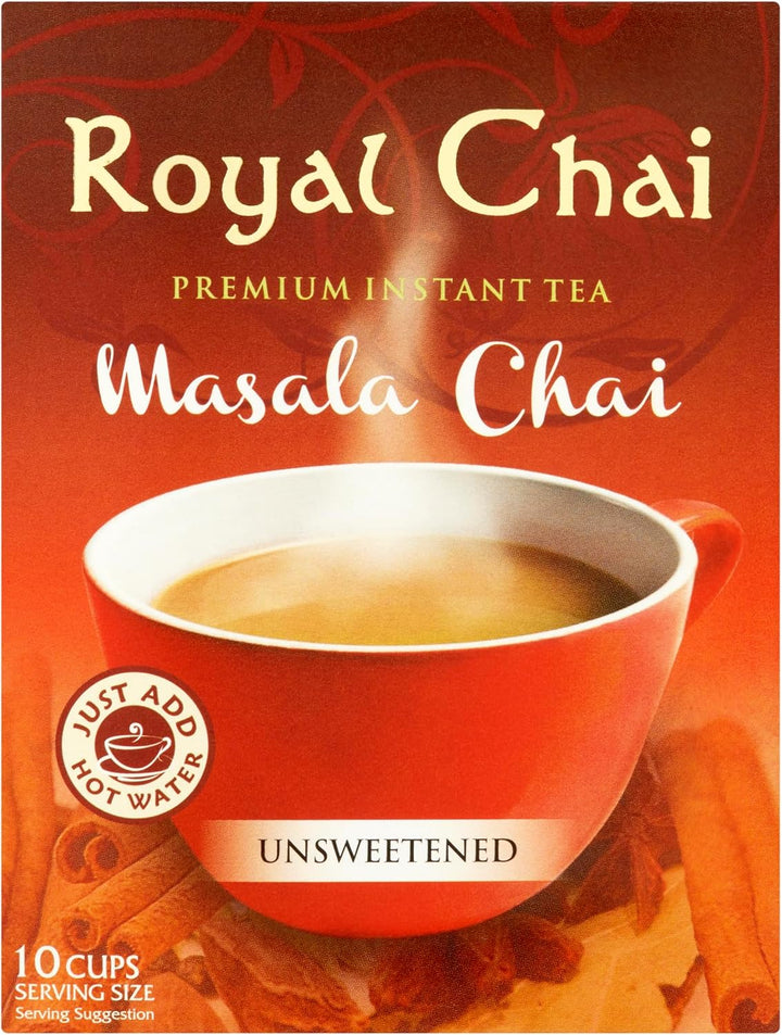 | Elaichi Chai Unsweetened | 10 Single Serving Sachets | Premium Instant Tea