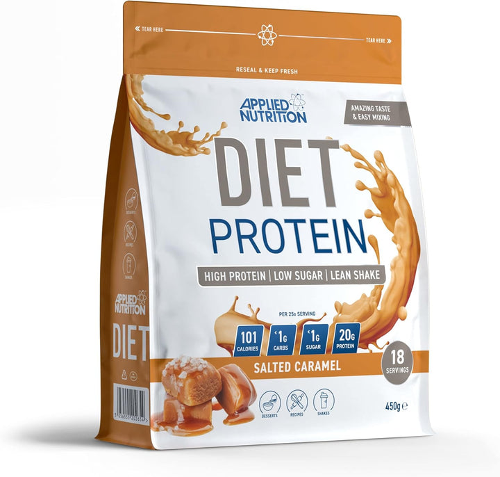 Diet Whey - High Protein Powder Supplement, Low Carb & Sugar, for Weight Management with CLA, L Carnitine, Green Tea (450G - 18 Servings) (Vanilla)