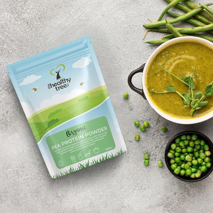 Organic Pea Protein Powder - European Vegan Protein Powder by  for Muscle Growth & Recovery - Non-Gmo and Keto - Natural Unflavoured Pea Protein (600G)