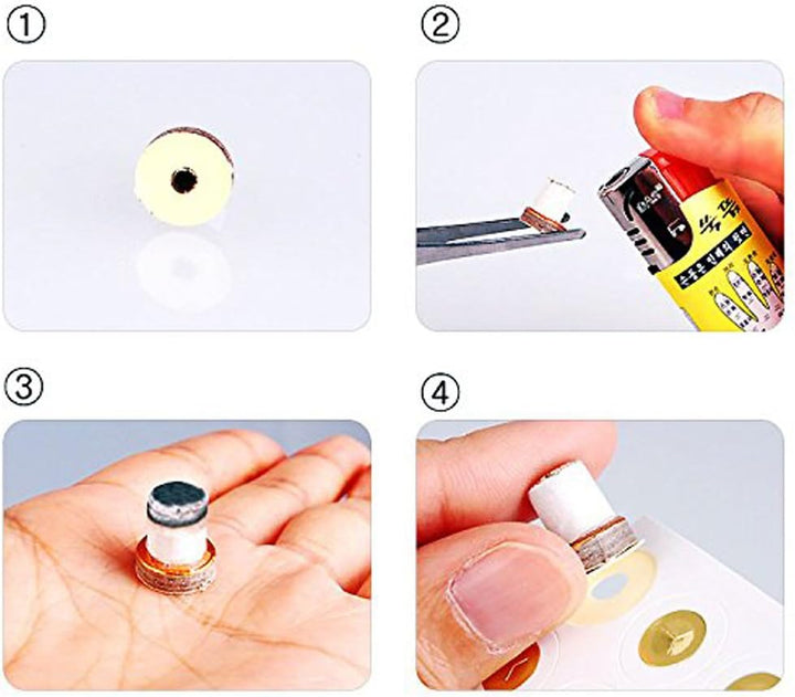 Moxa Moxibustion Mini Stick-On Moxa Homeopathic X (1100Pcs / 1 Box)