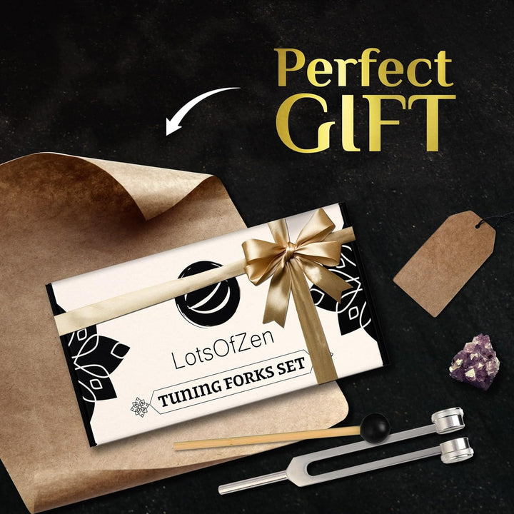 Tuning Forks for Healing (128Hz, 256Hz, 512Hz) — Body Weighted Tuning Forks Medical for Chakra Healing — Ideal Spiritual Gift for Women — Tuning Fork Set Frequency Healing Devices