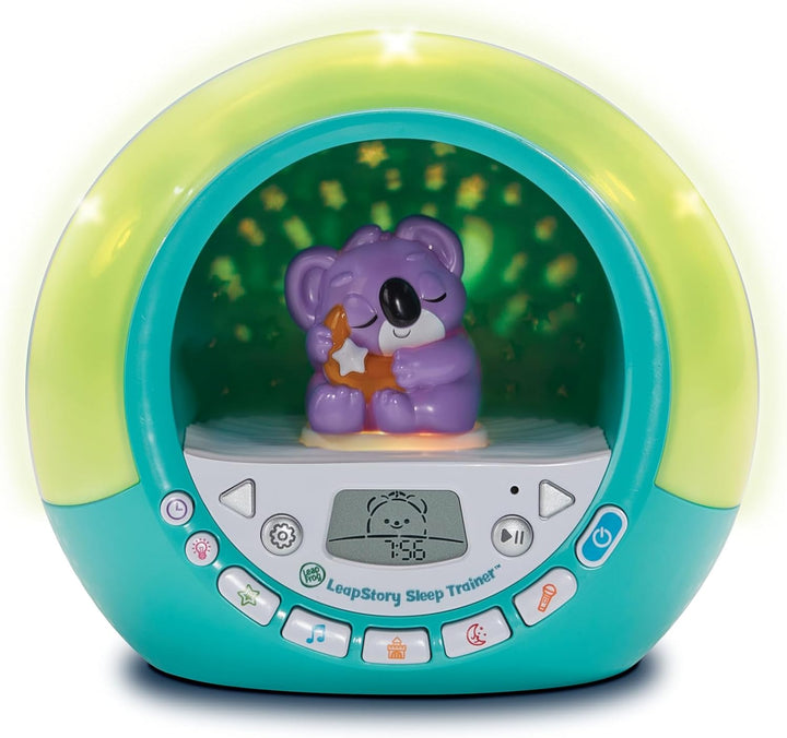 Leapstory Sleep Trainer, 60+ Soothing Stories & Songs, Record Your Own Stories, Includes Mood Lights & Animations, 3 Animal Companions, Suitable for Children Ages 3, 4, 5+ Years, English Version