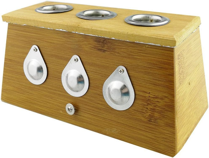 Bamboo Healing Box for Moxa Moxibustion Medicine Therapy (One Hole)