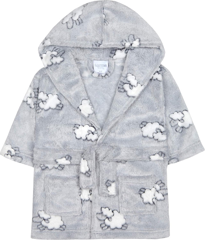 Baby Boys & Girls Lamb Plush Fleece Dressing Gown