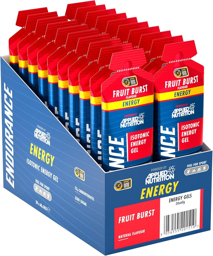 ISOTONIC | Caffeine Free Energy Gels | Performance-Enhancing Formula | Zero Fat Zero Sugar | 23G Carbohydrates (Pack of 6 X 60G) (Variety Pack)