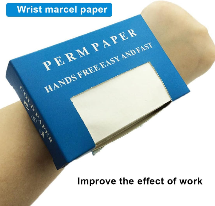 Salon Perm Paper Hair Curling Paper Disposable Hot Cold Hair Curling Tissue for Hairdressing Styling Tools 350PCS, Perming End Papers
