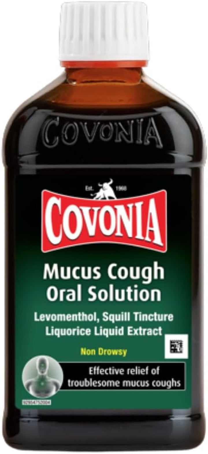 Mucus Cough Oral Solution,Loosen Chesty Coughs & Troublesome Stubborn Mucus,Suitable for Vegetarians, Vegans & Coeliacs,For Adults & Children Aged 5 +, Cough Medicine,300Ml