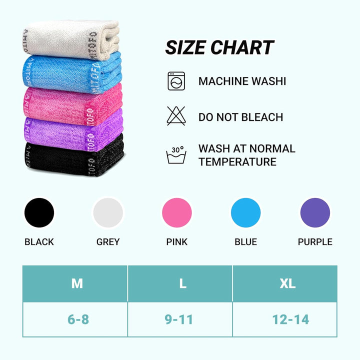 Diabetic Socks for Women Men: Bamboo Extra Elastic Non-Slip Slipper Socks with Padded Wide Top Grip Loose Fit & Breathable Seamless for Swollen Feet Elderly Hospital 6-14 4 Pairs