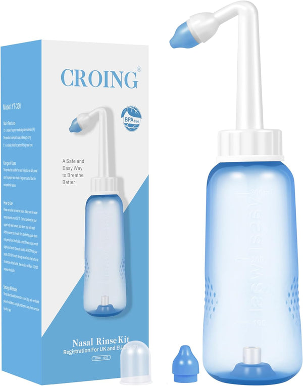 300Ml Nasal Wash Bottle for Nasal Irrigation - Sinus Rinse , Neti Pot