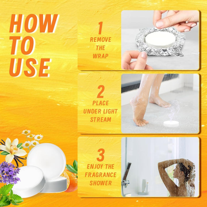 Aromatherapy Shower Steamers: 6Pack Unique Shower Bombs. Ideal for Birthdays, Christmas Stocking Stuffers Gifts—They Release Fragrant Scents for Spa-Like Relaxation and At-Home Self-Care.