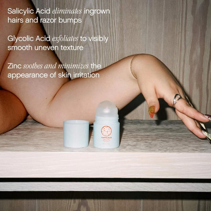 High Roller Ingrown Hair Tonic with Salicylic Acid, Ahas and Bhas - Daily Treatment for Razor Bumps, Irritation and Ingrown Hairs - Suitable for Face & Body (1.7 Fl Oz)