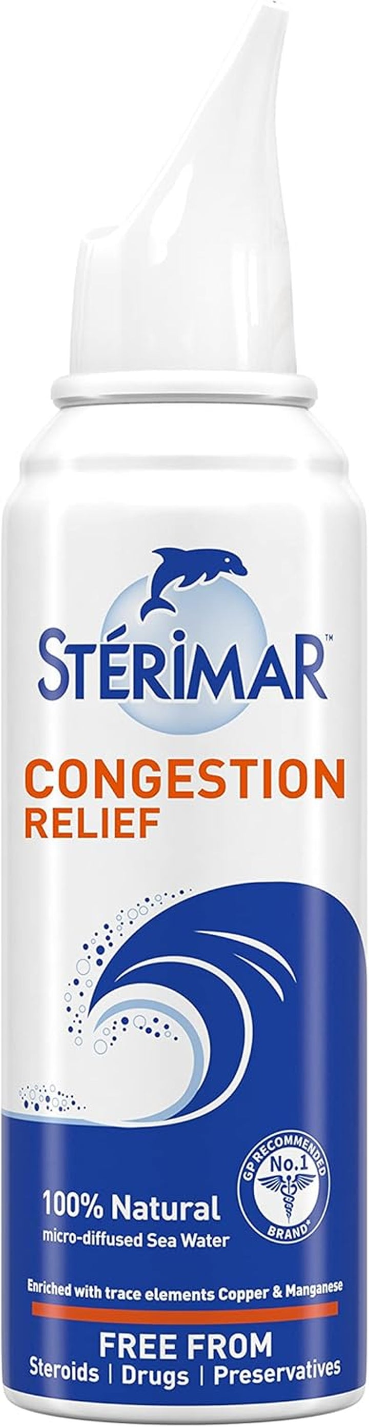 Congestion Relief, Nasal Spray, Natural Sea Water Solution, 50 Ml