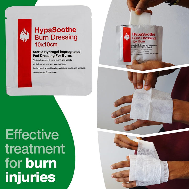 Group Hypasoothe Emergency Burn Dressings 10X10 Sterile - Pack of 5