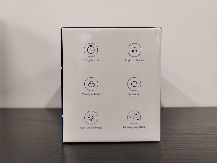 Ocean Projector Night Light, 360°Rotating Kids Night Light with 7 Films and Timer Sensory Lights, Bedroom and Ceiling Projector, Gifts for Children and Adults