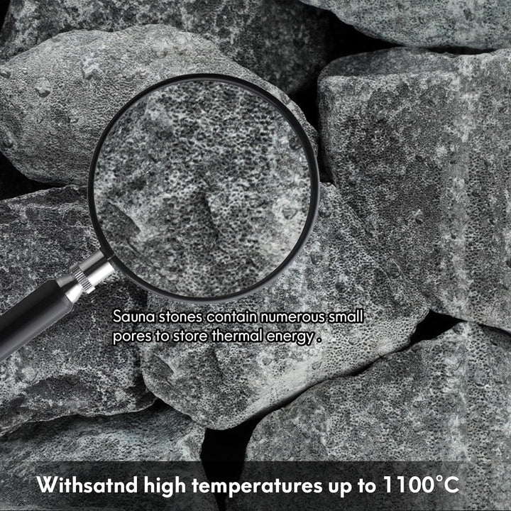 Sauna Stone Rock Grade A+ Roughly 35Lb/16Kg, Sauna Accessory