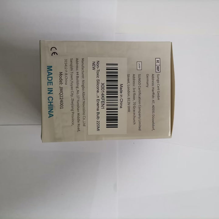 Non-Toxic Silicone Enema Bulb Kit, Home Enema Kit, Douche Medical Clean Enema Bulb 220Ml