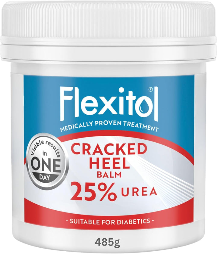 Cracked Heel Balm, Visible Results in 1 Day, for Extremely Dry Feet & Cracked Heels, Removes Hard Skin, 25% Urea, Medically Proven Foot Cream, Suitable for Diabetics, 1 X 56G