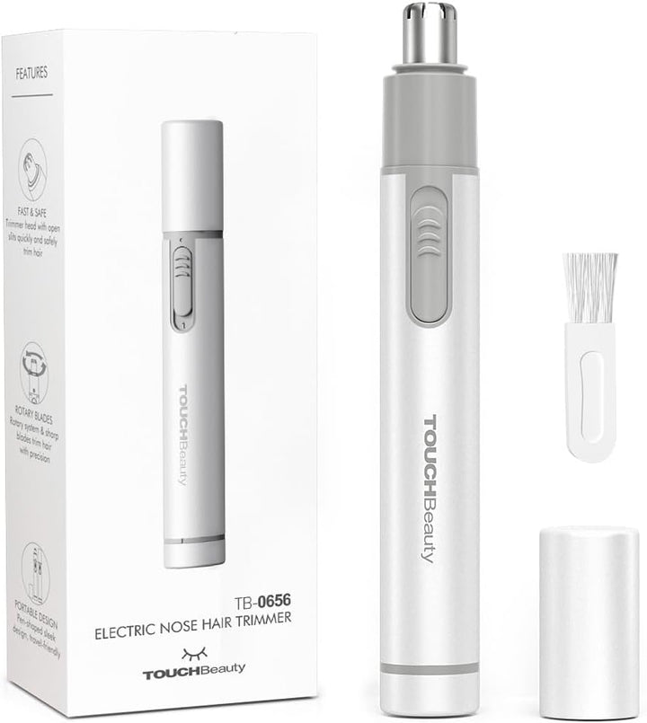 Nose Hair Trimmer for Women,Portable Electric Nose Ear Hair Trimmer,Personal Groomer Hair Removal,Mini Size,Battery Powered,Purple AG-0656