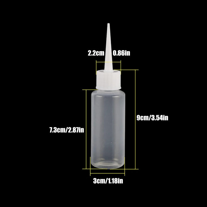 8Pcs Squeeze Applicator Bottles 50Ml Plastic Squeeze Bottles Salon Hair Color Applicator Bottle for Paint Art, Craft, Liquids, Glue