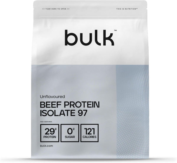Beef Protein Isolate 97, Protein Shake, Unflavoured, 1 Kg, 33 Servings, Packaging May Vary