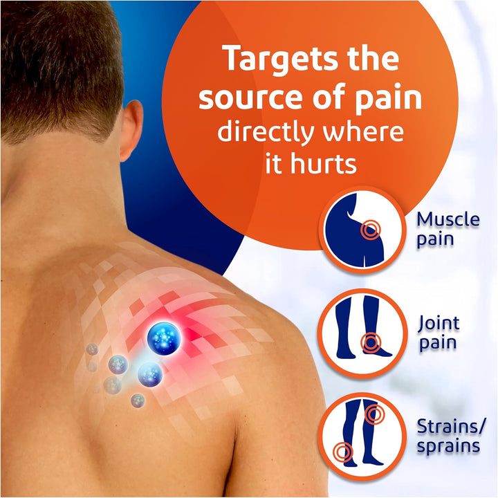 Back & Muscle Pain Relief 1.16% Gel, for Joint Pain Relief, Suitable for Knee Pain & Neck Pain, 100G