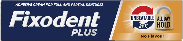 plus Unbeatable Bite Denture Adhesive, Flavour Free 40G