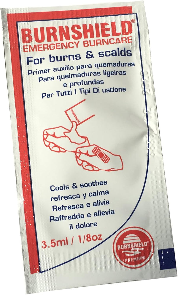 10 X  Emergency First AID Burn Care SCALDS Cooling Soothing Gel BLOT SACHETS