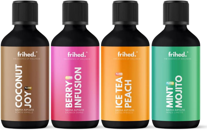 Frihed. Coconut Joy Sauna Infusion - Highly Concentrated Sauna Oil Coconut Vanilla - Exotic - Long-Lasting Fragrance - Glass Bottle - Made in Lüneburg